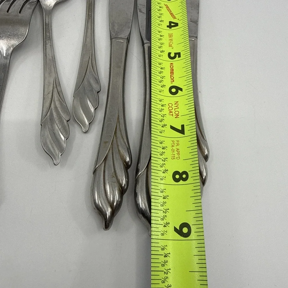 Lot of 10 Oneida USA Stainless Flatware Liberty's Light‎ Forks Spoons Knives